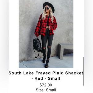 VICI DOLLS Plaid shacket